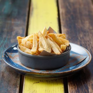 French fries with herbs or paprika