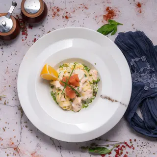 Penne al salmone affumigato
