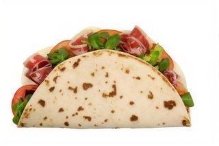 Focaccia cu prosciutto crudo