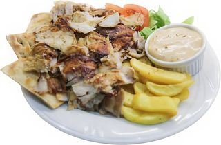 Kebab de pui la farfurie 450gr