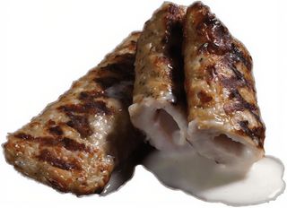 Kebab de vita-oaie cu crema de branza 100gr