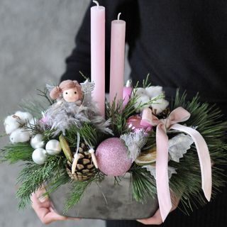 Aranjament Iarna in note rose