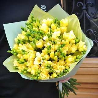 Buchet 51 frezii galbene