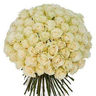Buchet 101 trandafiri albi