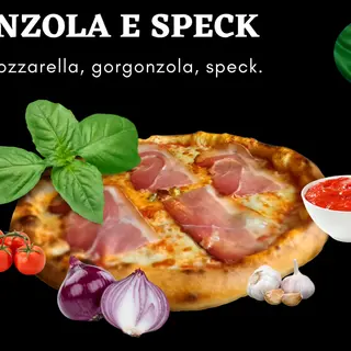 Gorgonzola e speck 60cm / 1580gr.
