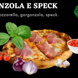 Gorgonzola e speck 60cm / 1580gr.