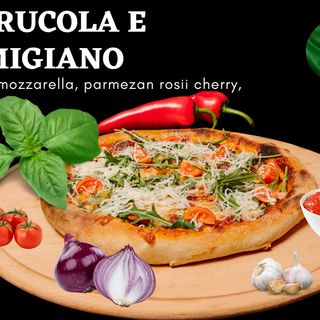 Rosa rucola e parmigiano 40cm / 740gr.