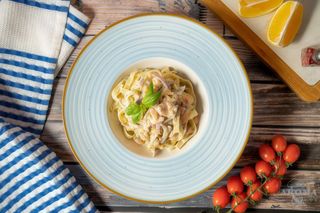 Tagliatelle cu somon