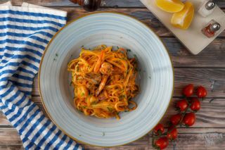 Linguine cu fructe de mare