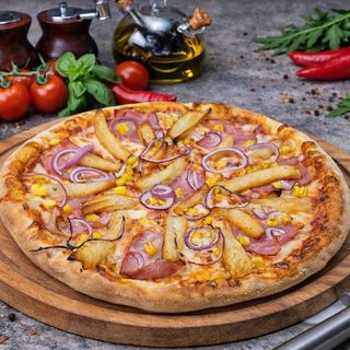 Pizza Rustica con cipolla rosa