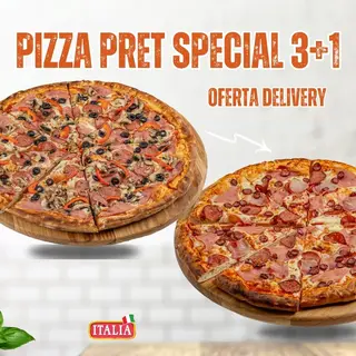 Super oferta pizza clasica (30cm) 3+1 GRATIS