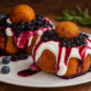 Papanasi cu dulceata