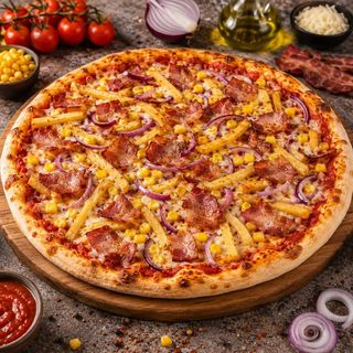 Pizza Rustica con cipolla rosa