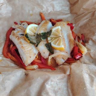 Șalău în plic la cuptor