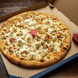 PIZZA CON POLLO 32 CM 1+1 MARGINE UMPLUTA