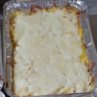 Mămăligă în pături cu unt și cașcaval