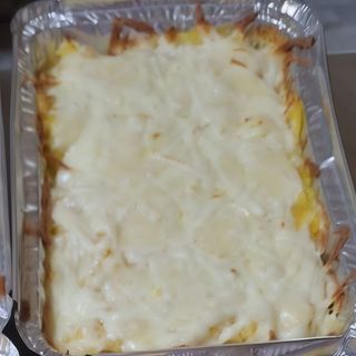 Mămăligă în pături cu unt și cașcaval