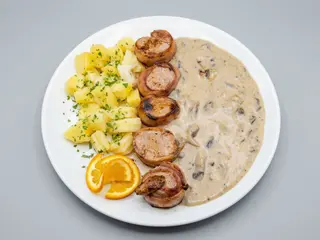 File de porc în sos de cognac