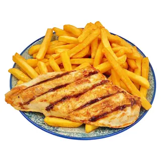 Piept de pui marinat grill cu garnitura la alegere