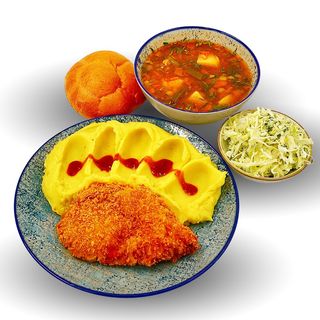 MENIUL ZILEI PANKO SNITEL PUI CU GARNITURA LA ALEGERE