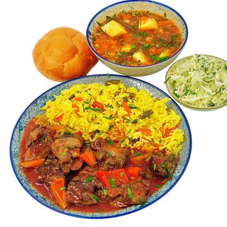 MENIUL ZILEI CU FICATEI DE PUI SI GARNITURA LA ALEGERE