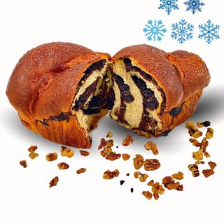 Cozonac cu Nuca si Cacao 800g/buc