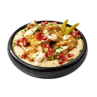 Hummus cu conopida prajita