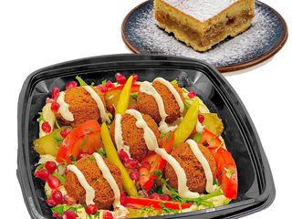 Oriental falafel si Placinta cu mere sau apa