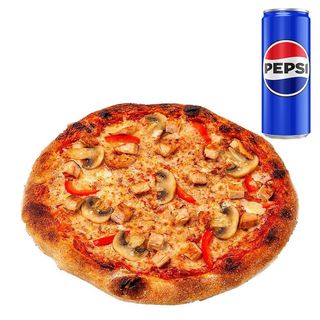 Pizza Pollo Ø 26 cm+1 suc doza 250ml