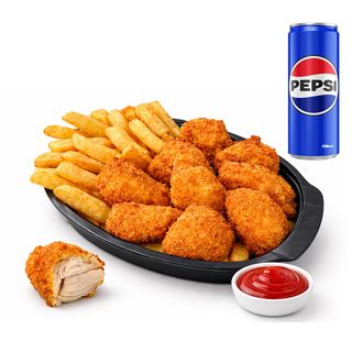 Spring Nuggets de Pui Crocant 9 bucăți + Suc 250ml