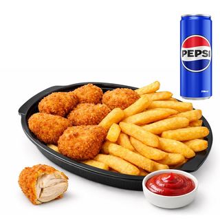 Spring Nuggets de Pui 6 Bucăți cu Pepsi 250ml