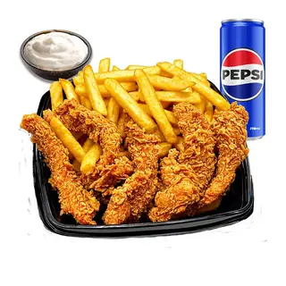Crispy Box cu Pepsi doza 250ml