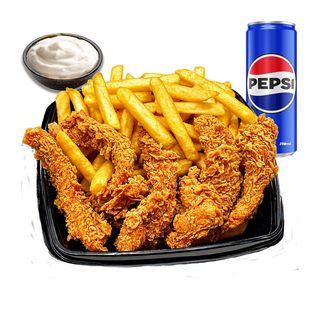 Crispy Box cu Pepsi doza 250ml
