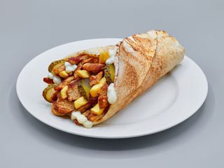 Shaorma pui sandwich mare