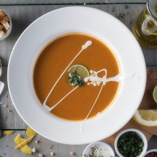 Supa crema de linte rosie