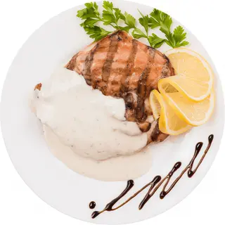 Piept de curcan cu sos gorgonzola