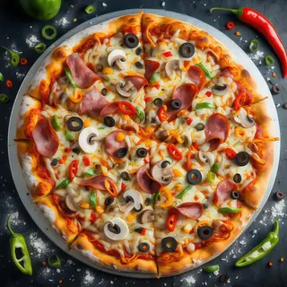 Pizza Speedy Gonzales-picantă Ø 25cm
