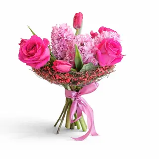 Buchet roz pastel