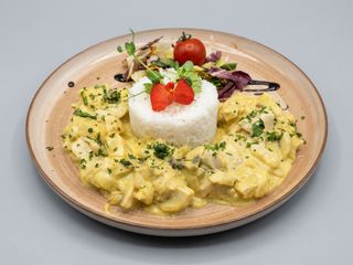 Pui cu ananas si curry