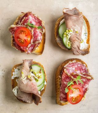 Platou de bruschete afumate﻿