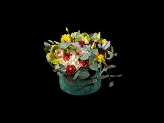 Cutie cu Flori Eleganta Diafana