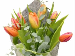 Buchet Lalele si Eucalipt