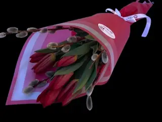 Buchet Lalele in Con S(7)
