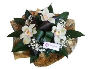 Buchet cu Orhidee Si Gypsophila