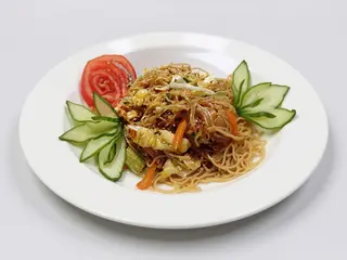 Bún xào rau