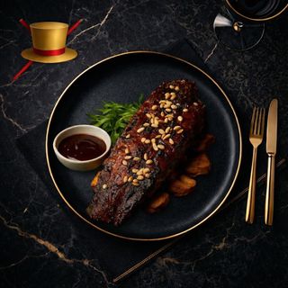 Coaste de Porc cu Sos Barbeque 800 Gr.