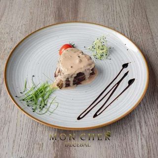 Muschi de Vita cu Sos de Piper Verde 300 Gr.