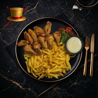 Aripioare Prajite cu Mujdei de Usturoi 450 Gr.