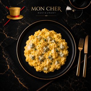 Oua Scrambled cu Gorgonzola 200 Gr.