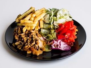 Shaorma pui la farfurie mare